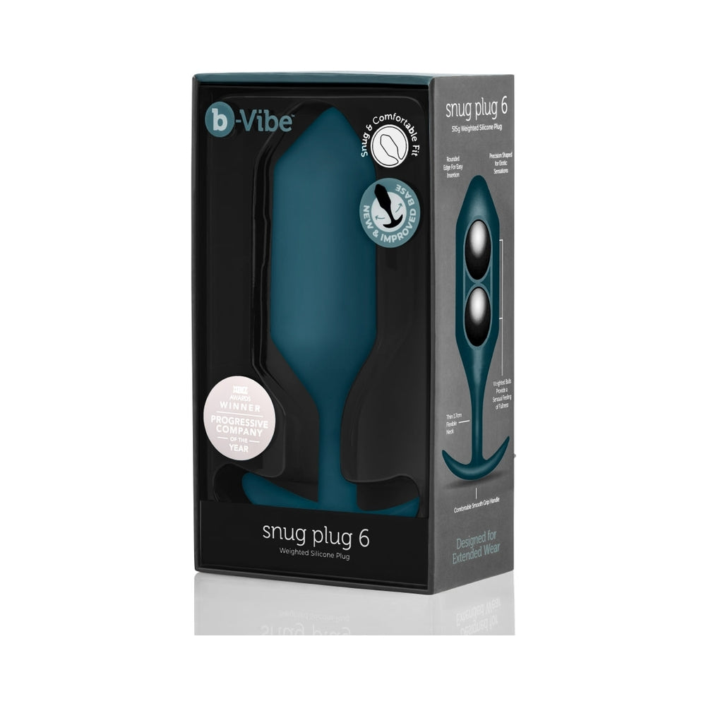 B-Vibe Snug Plug 6 (Xxxl) - Marine