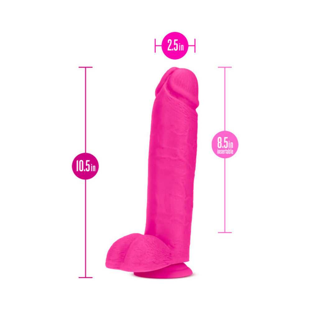 Au Naturel Bold Huge Dildo 10 In. Pink