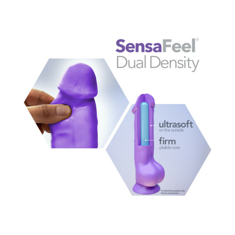 Au Naturel Bold Daddy Dildo 14 In. Purple