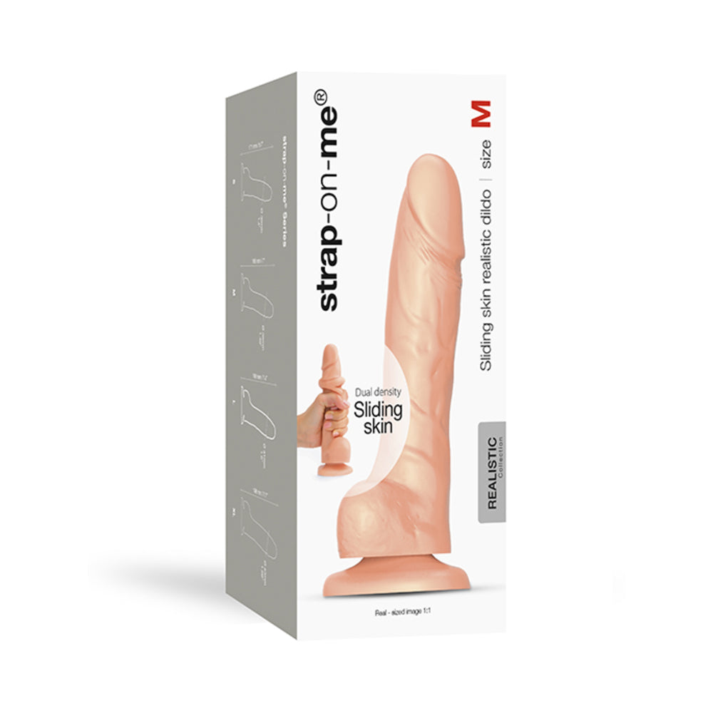 Strap-On-Me M Sliding Skin Realistic Dildo Vanilla