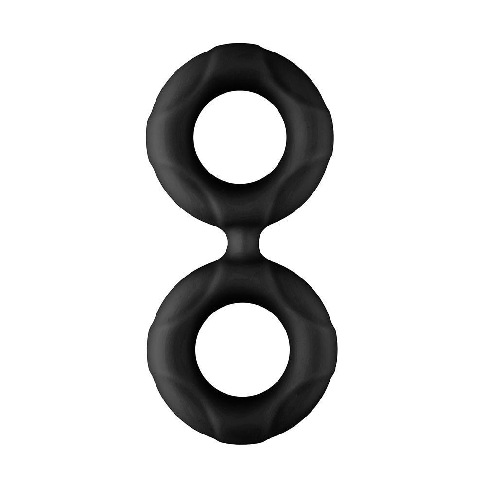 Forto F-81: Double Ring Liquid Silicone 44 Mm Black