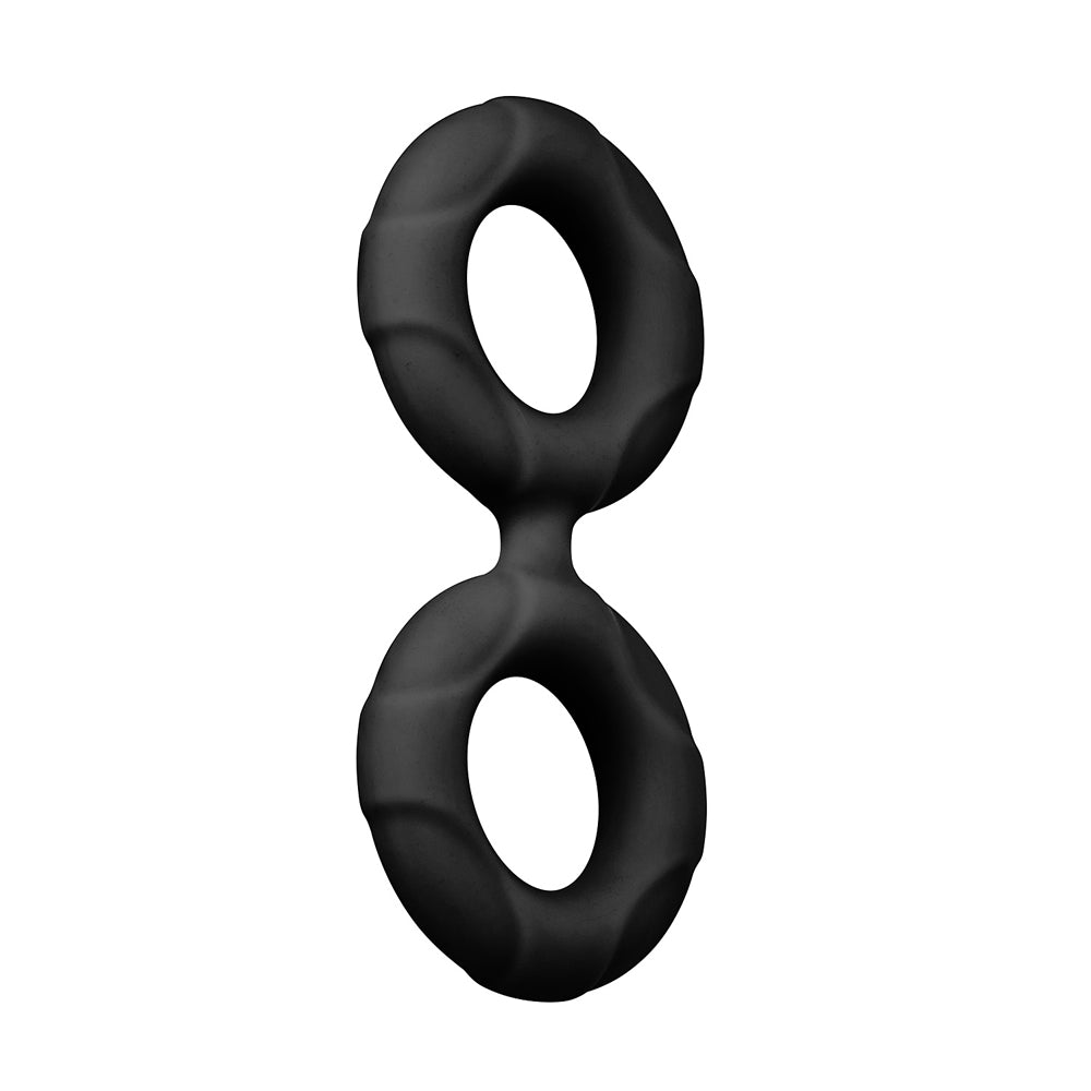 Forto F-81: Double Ring Liquid Silicone 44 Mm Black