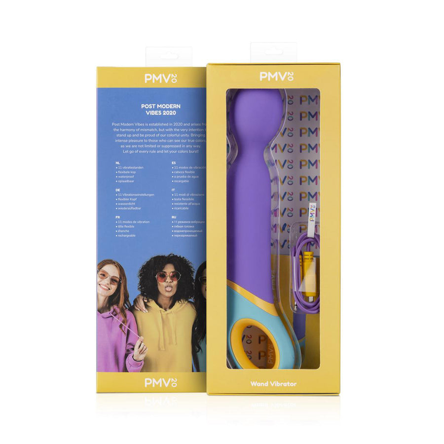 Pmv20 Base Wand Vibrator Silicone Purple