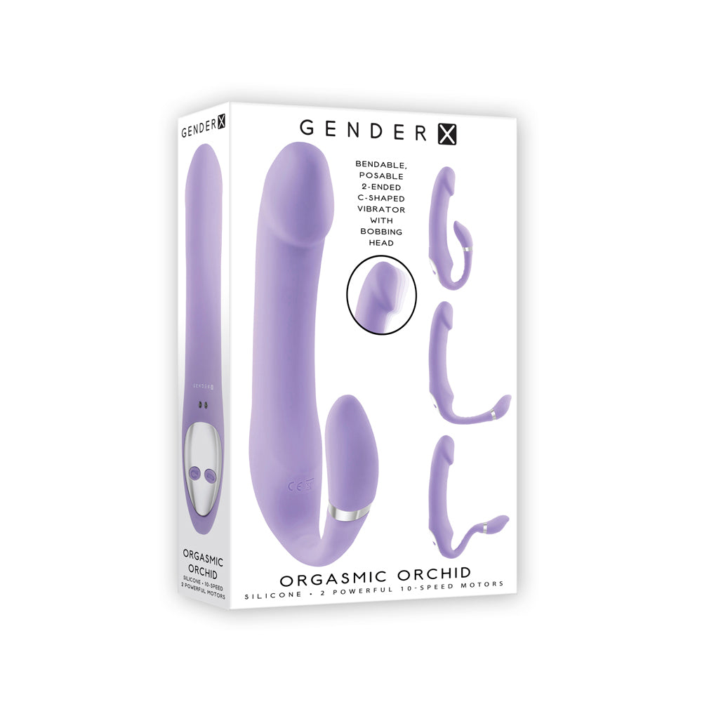 Gender X Orgasmic Orchid Dual-Ended Vibrator Lavender