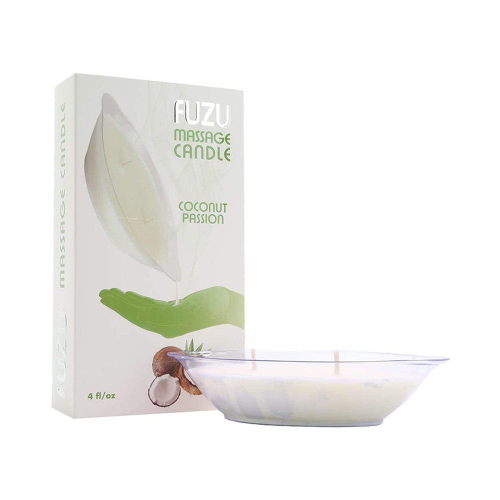 Fuzu Massage Candle Eucalyptus Calm White 4 Oz.