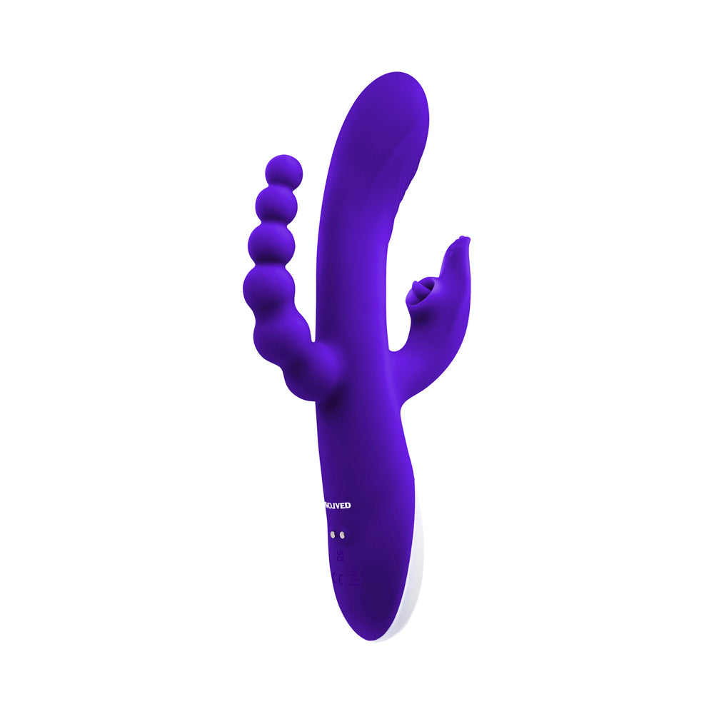 Evolved Lick Me Triple Stim Vibe - Purple