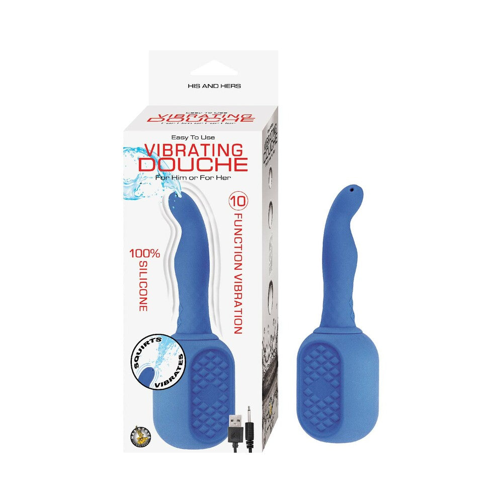 Nasstoys Vibrating Douche Silicone Blue