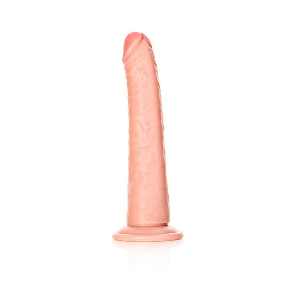 Realrock Slim Realistic Dildo With Suction Cup 8 In. Vanilla