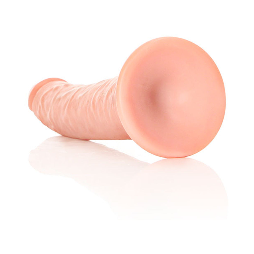 Realrock Slim Realistic Dildo With Suction Cup 8 In. Vanilla