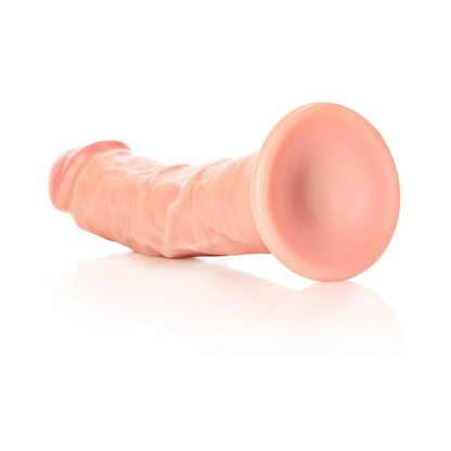 Realrock Curved Realistic Dildo With Suction Cup 8 In. Vanilla