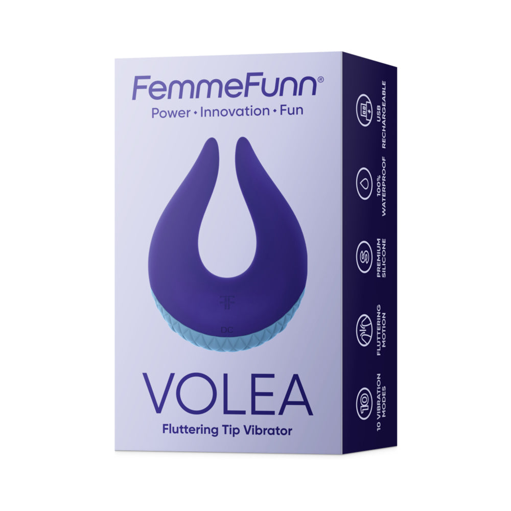 Femmefunn Volea Fluttering Tip Vibrator - Light Blue