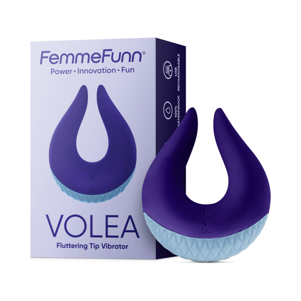 Femmefunn Volea Fluttering Tip Vibrator - Light Blue