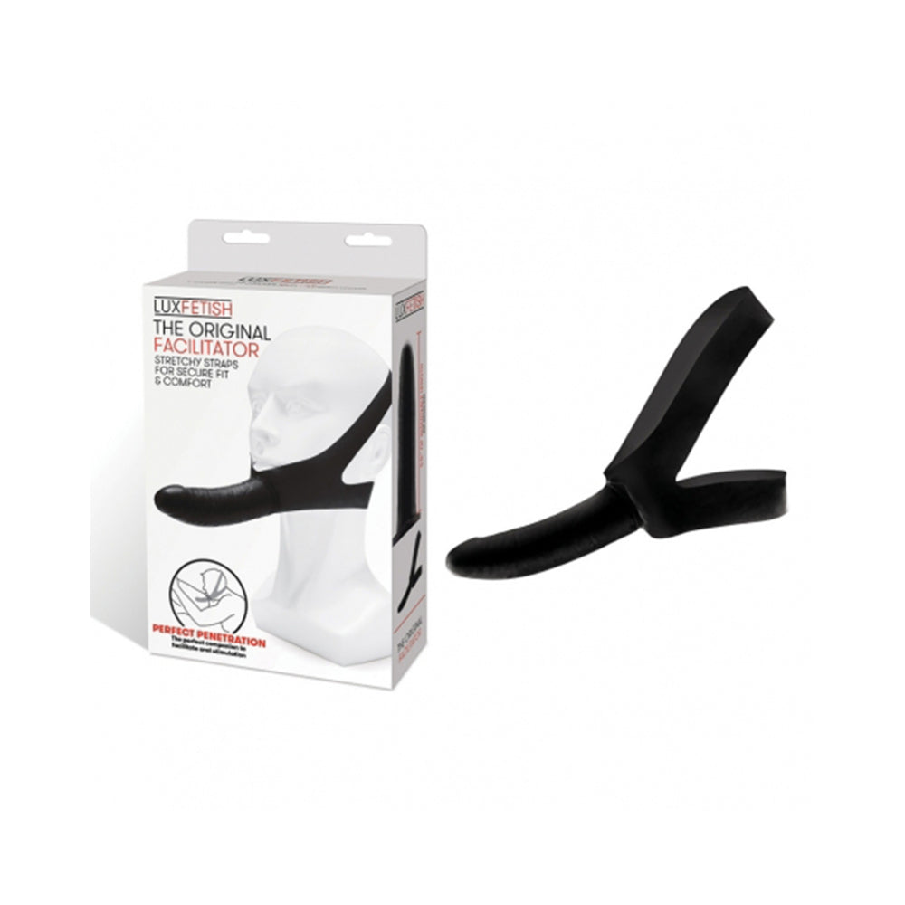 Lux Fetish The Original Facilitator Chin Strap-On - Black