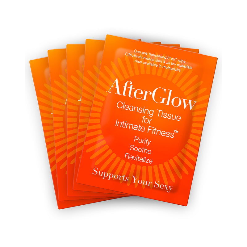 Afterglow Cleansing Tissues For Intimate Fitness - Singles 50/Bag