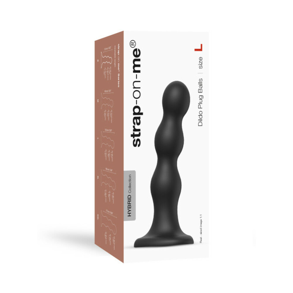 Strap-On-Me Dildo Plug Balls L Black