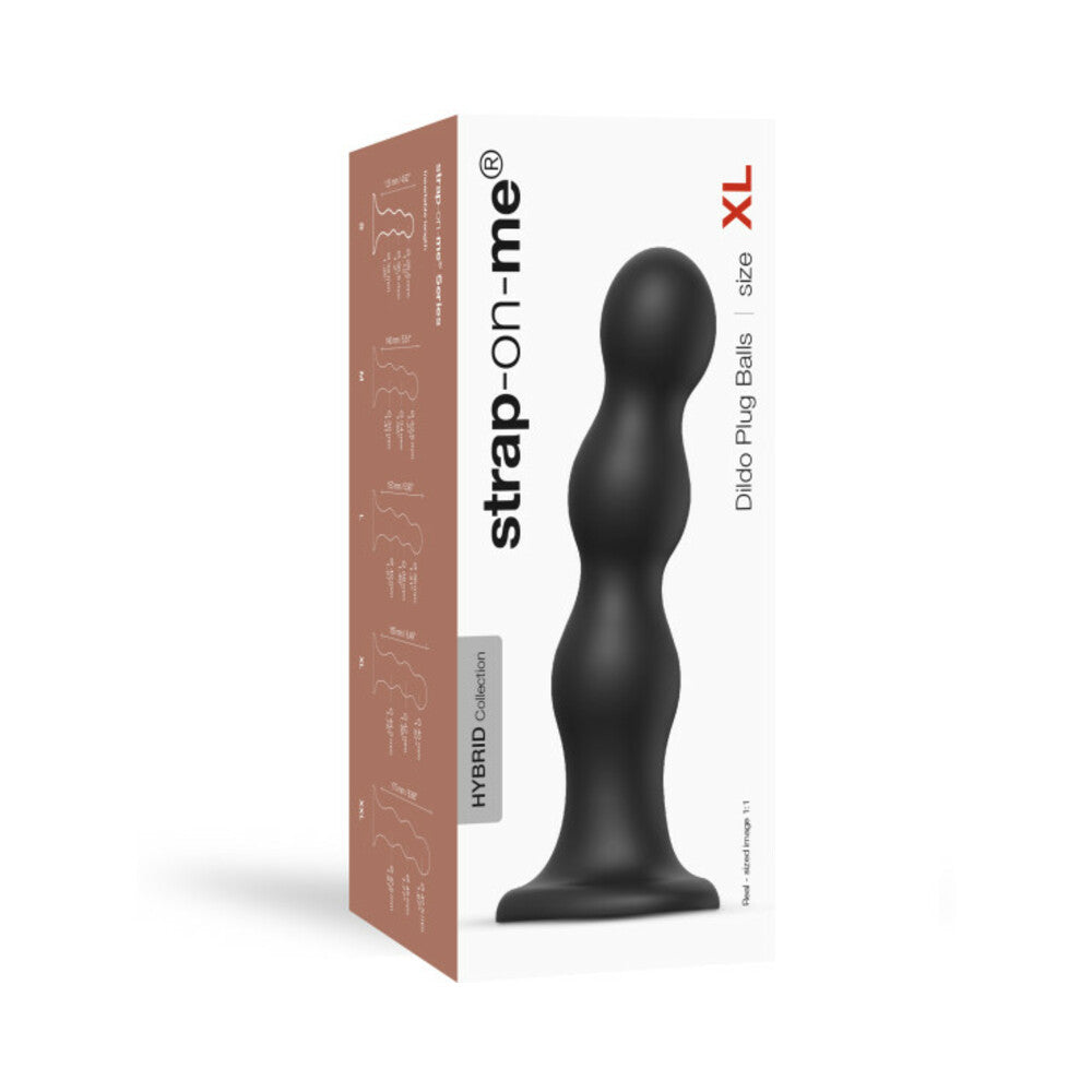 Strap-On-Me Dildo Plug Balls Xl Black