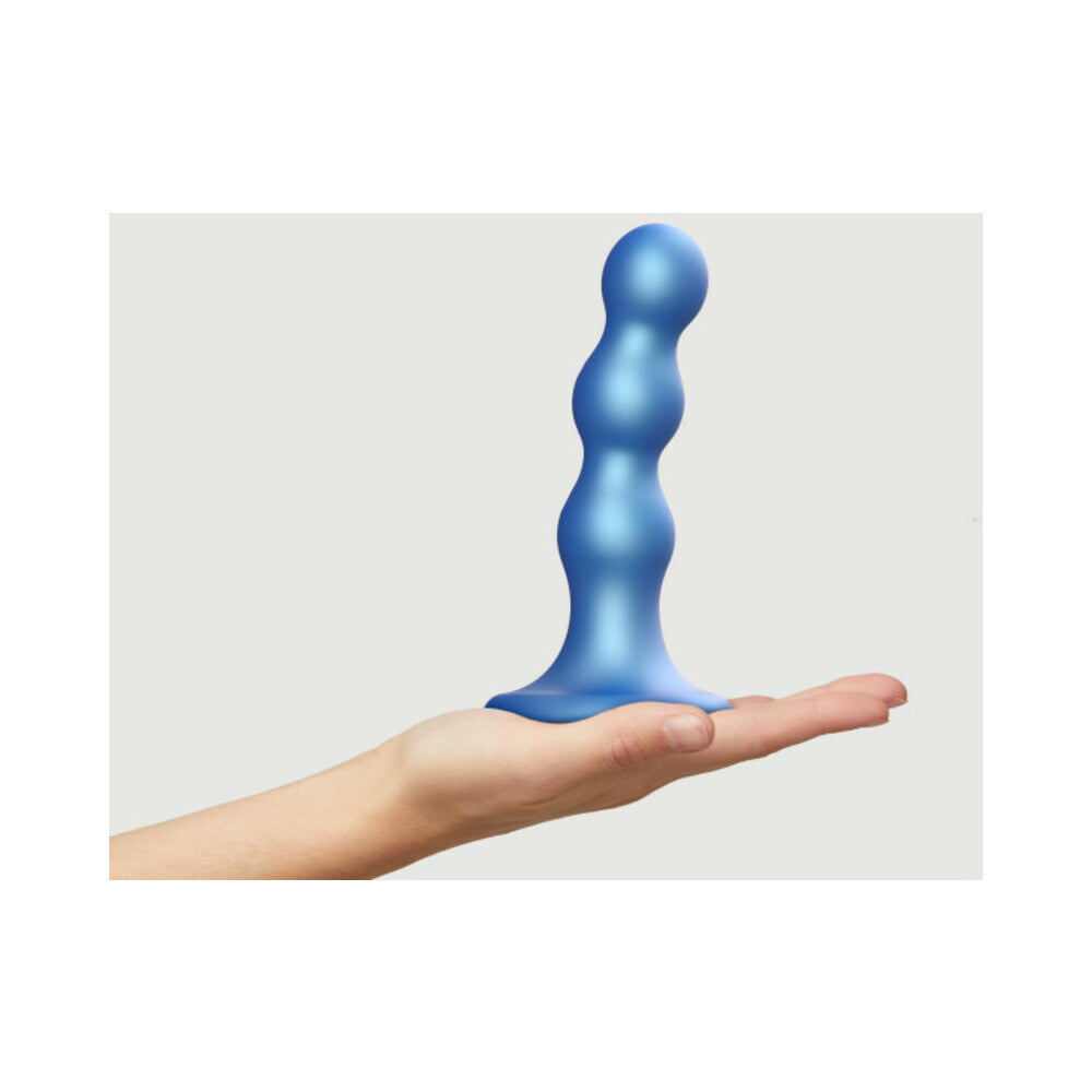 Strap-On-Me Dildo Plug Balls M Metallic Blue