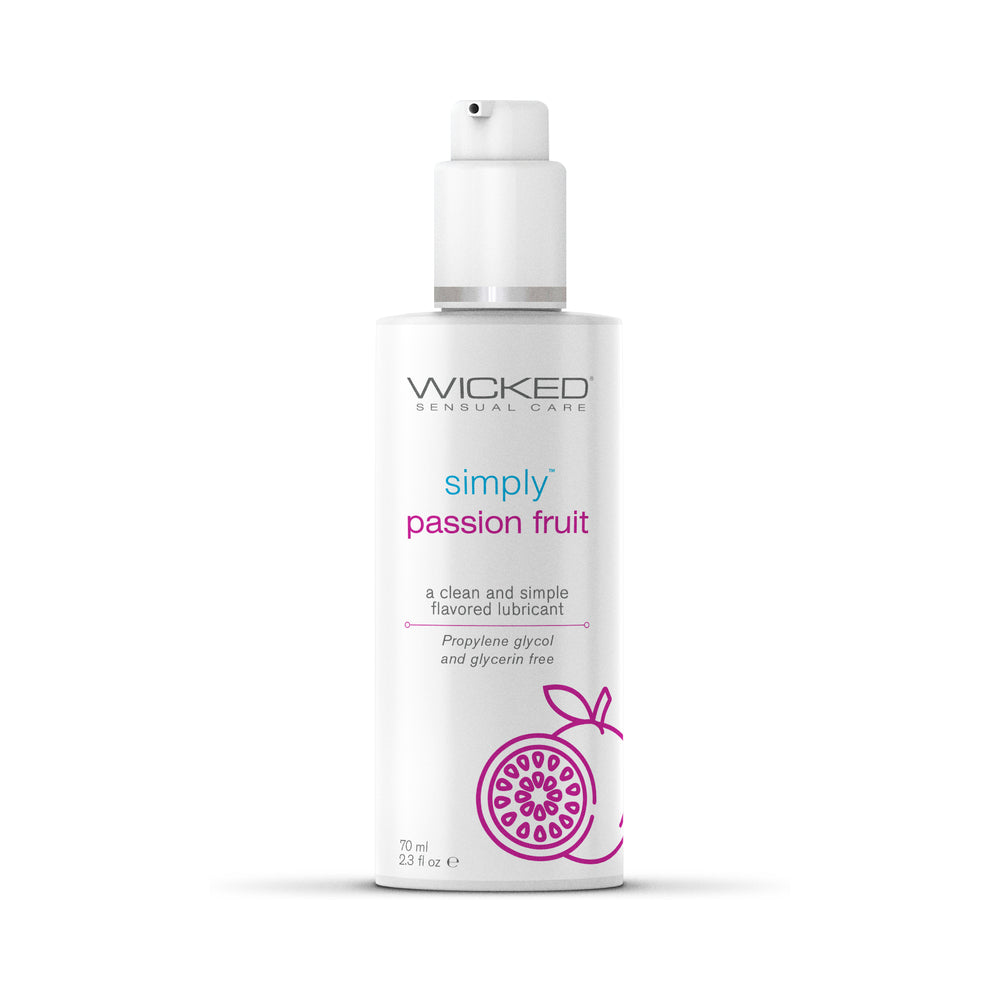 Wicked Simply Flavored Lubes Passion Fruit 2.3 Oz.