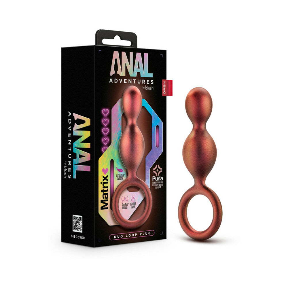 Anal Adventures Matrix Duo Loop Plug Copper