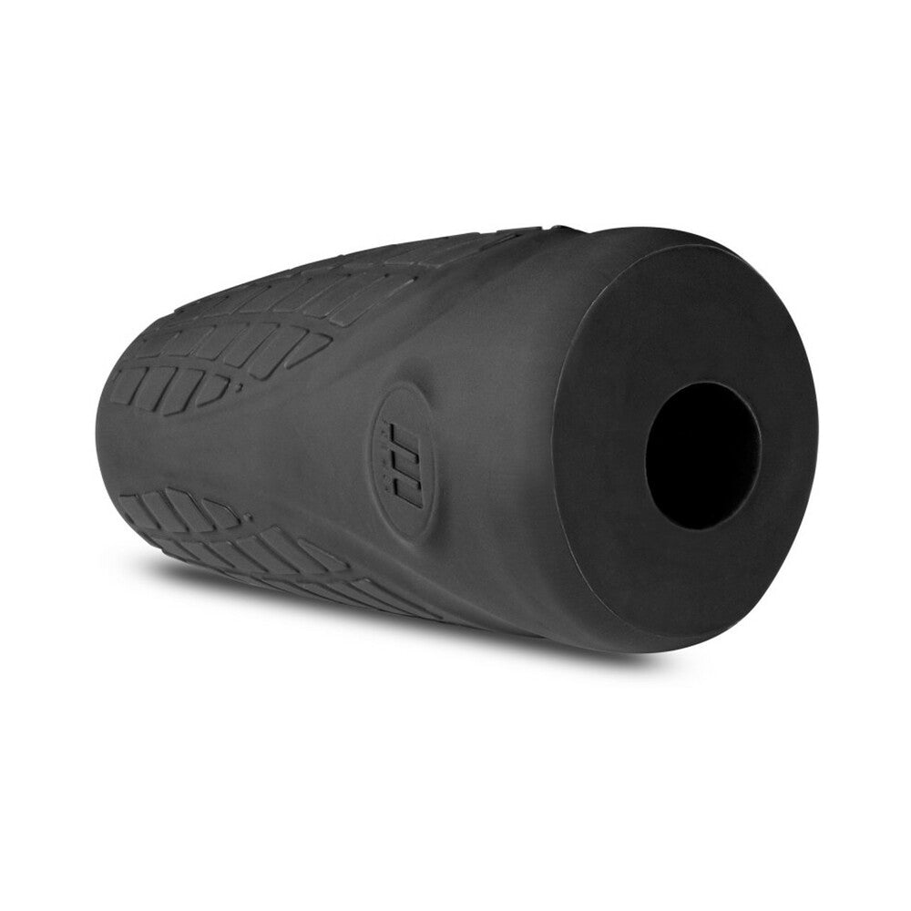 M Elite Platinum Gript Silicone Stroker Black