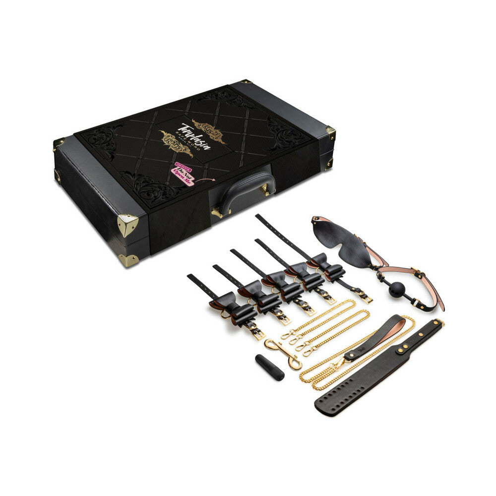 Blush Temptasia Safe Word Bondage Kit W/Suitcase - Black