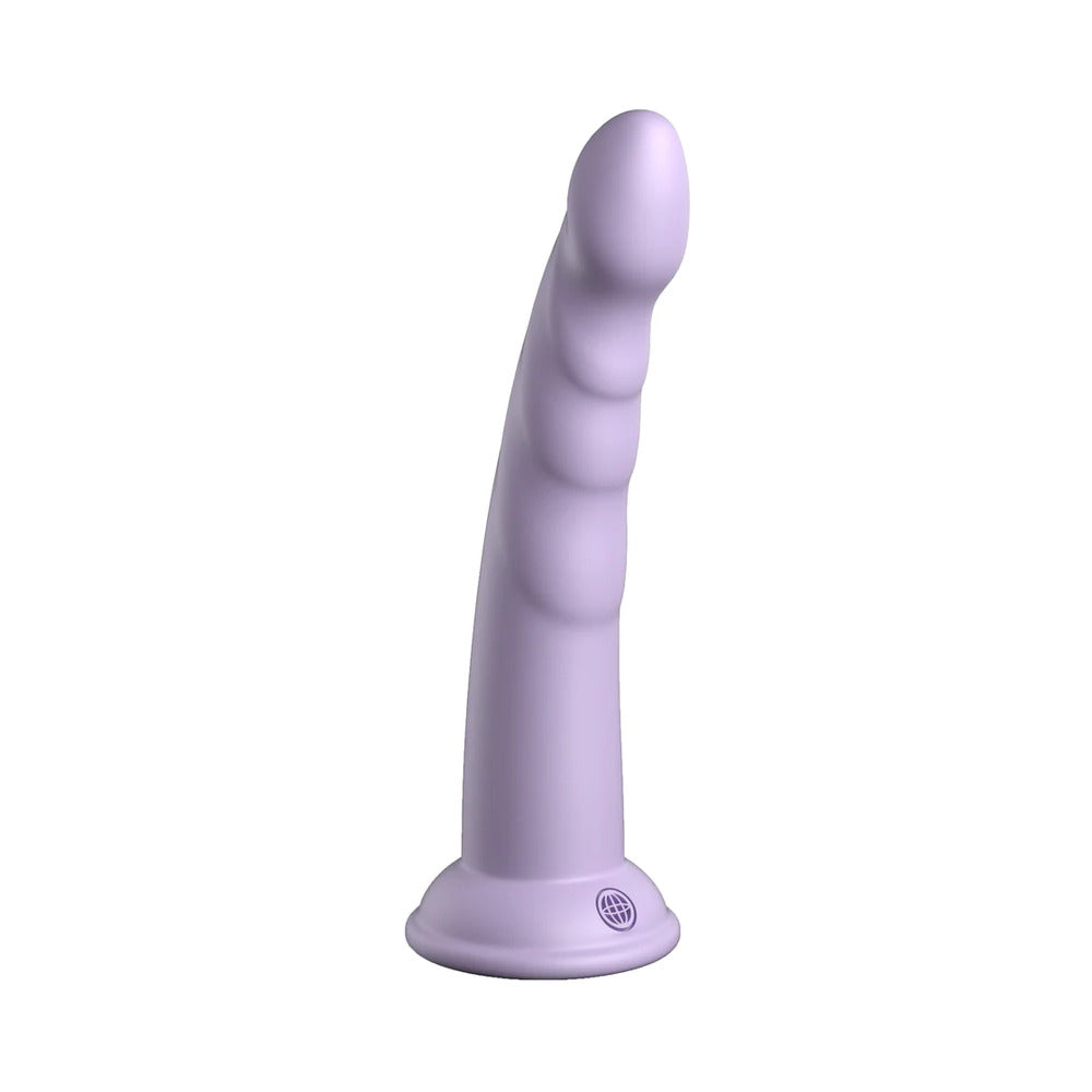 Dillio Platinum Slim Seven Silicone Dildo 7 In. Purple