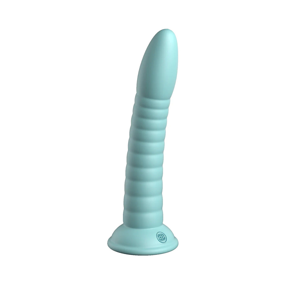 Dillio Platinum Wild Thing Silicone Dildo 7 In. Teal