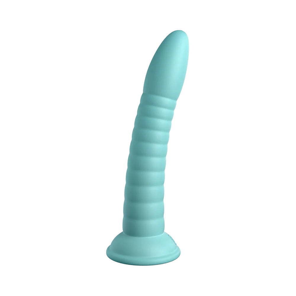 Dillio Platinum Wild Thing Silicone Dildo 7 In. Teal