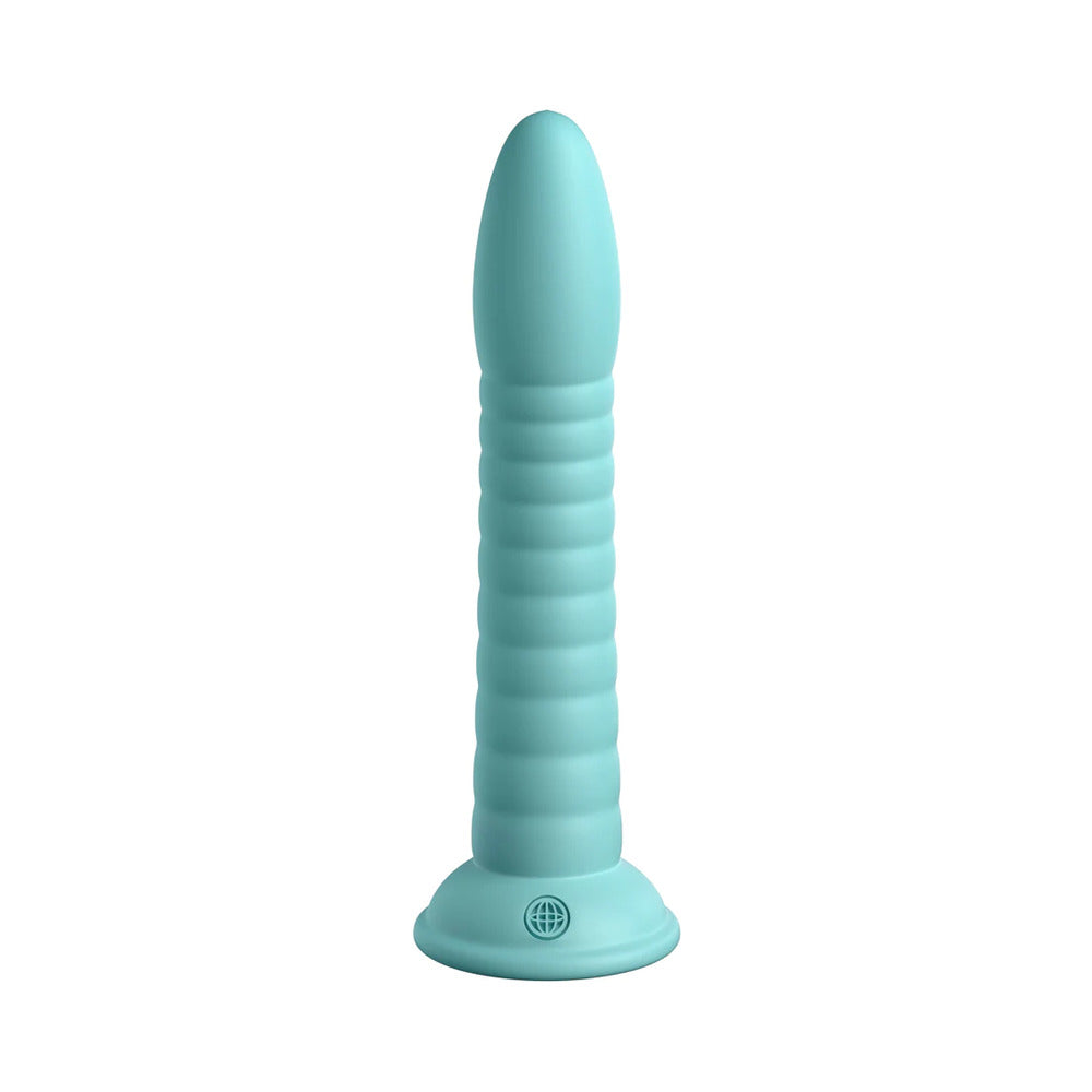 Dillio Platinum Wild Thing Silicone Dildo 7 In. Teal