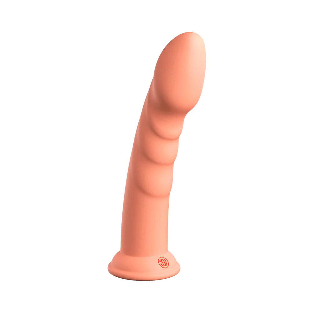 Dillio Platinum Super Eight Silicone Dildo 8 In. Peach