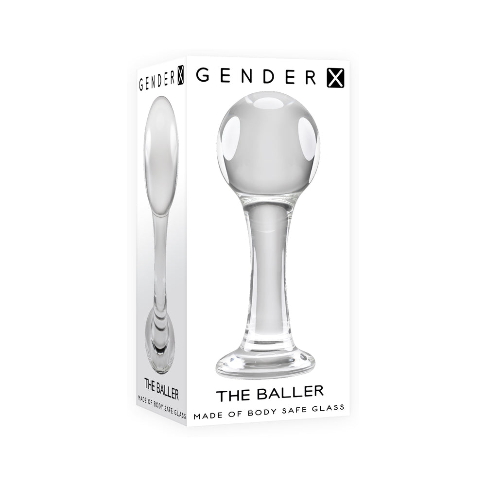 Gender X The Baller Round Glass Plug