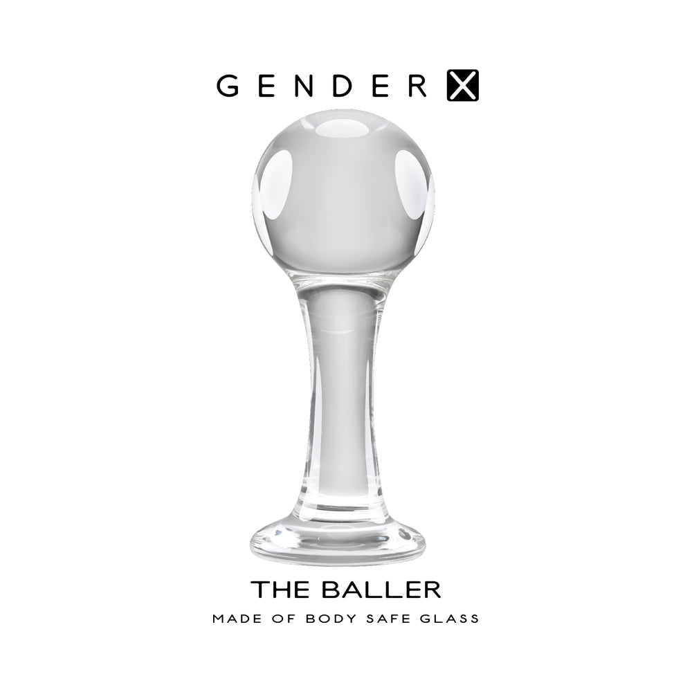 Gender X The Baller Round Glass Plug