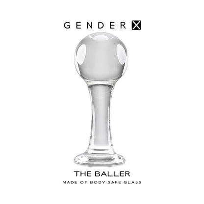 Gender X The Baller Round Glass Plug