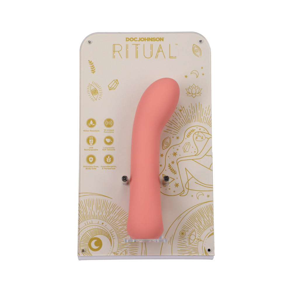 Ritual Zen Rechargeable Silicone G-Spot Vibe Coral