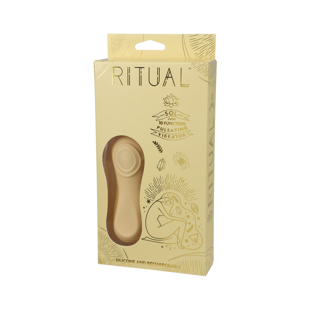 Ritual Sol Rechargeable Silicone Pulsating Vibe Yellow