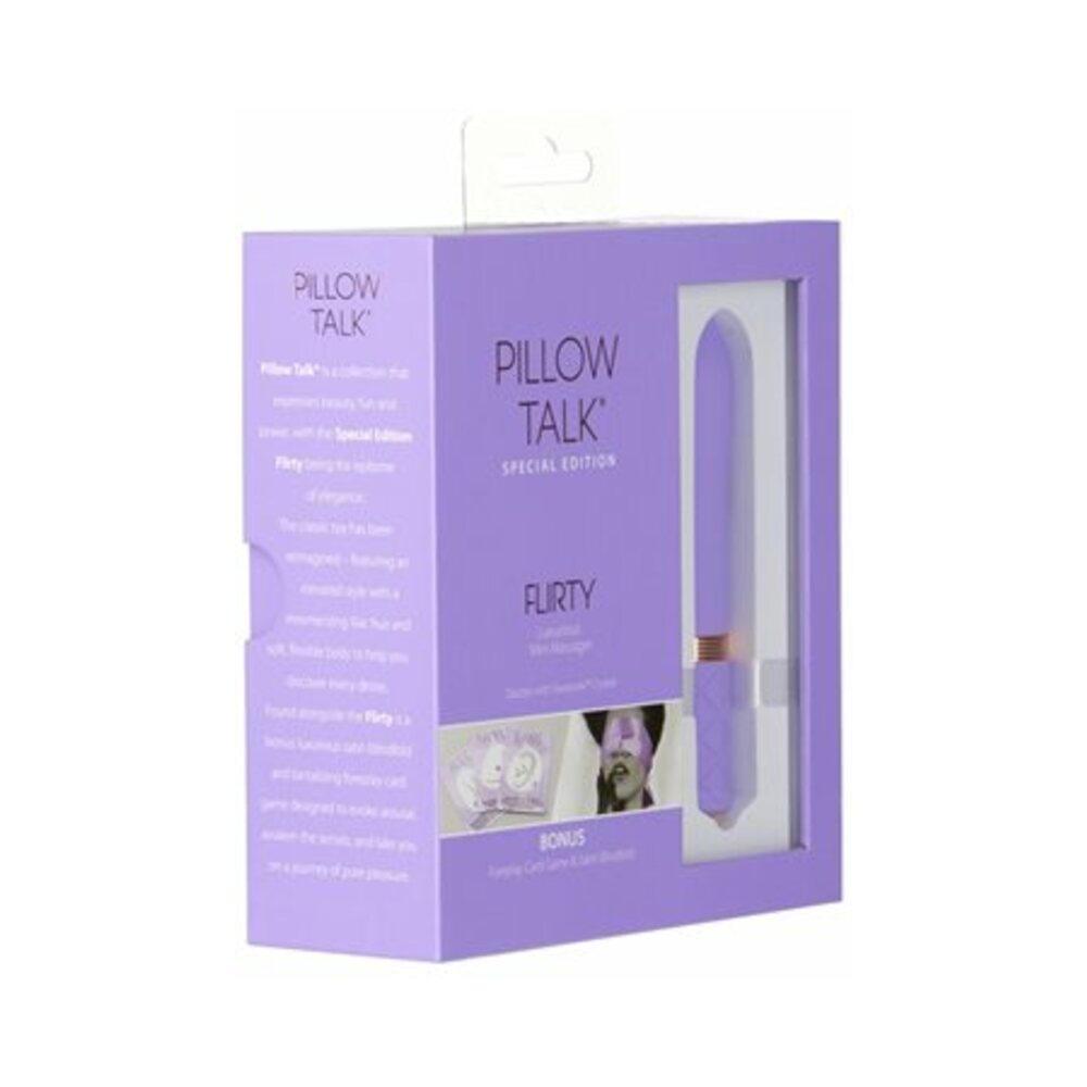 Pillow Talk Special Edition Flirty Mini Massager With Swarovski Crystal Purple