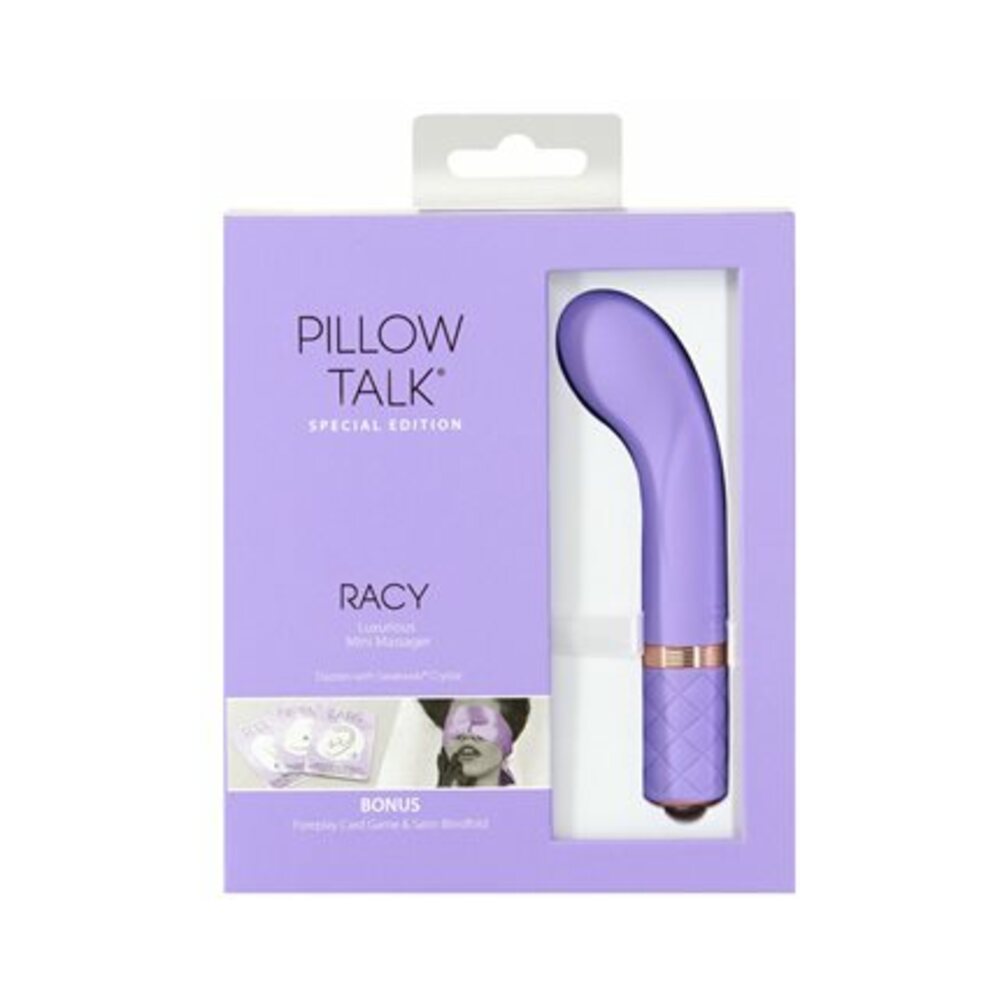 Pillow Talk Special Edition Racy Mini Massager With Swarovski Crystal Purple