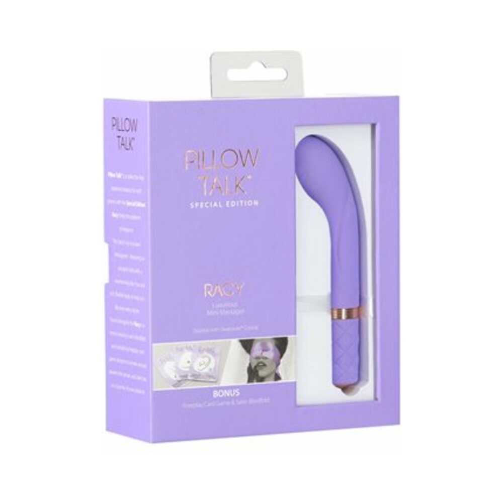 Pillow Talk Special Edition Racy Mini Massager With Swarovski Crystal Purple