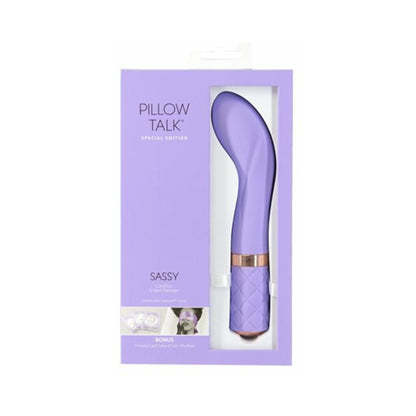 Pillow Talk Special Edition Sassy G-Spot Massager With Swarovski Crystal Purple