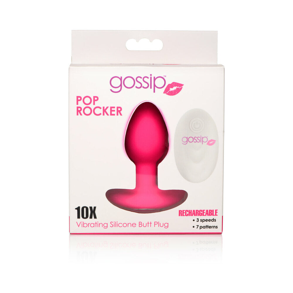 Gossip Pop Rocker 10-Function Rechargeable Butt Plug Magenta