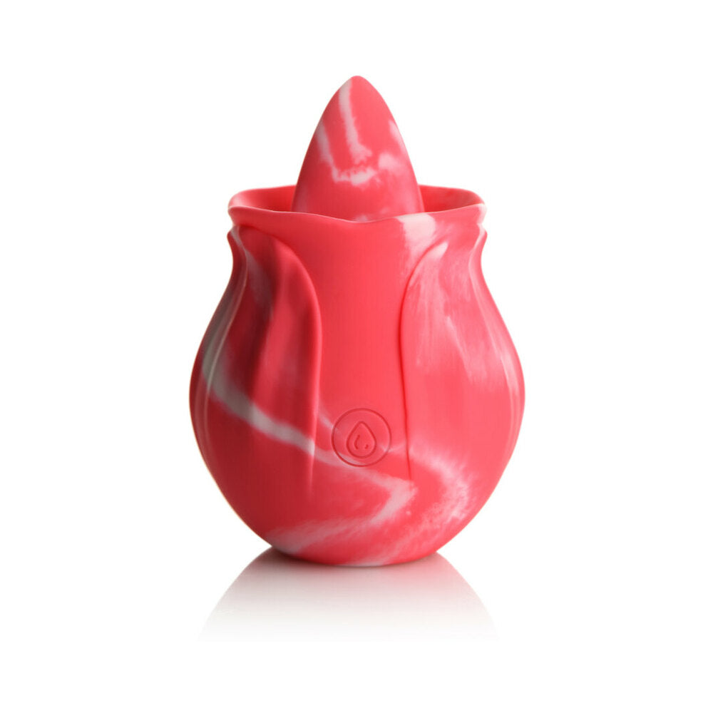 Gossip Tongue Tickler 10 Function Rechargeable Silicone Licking Rose Pink