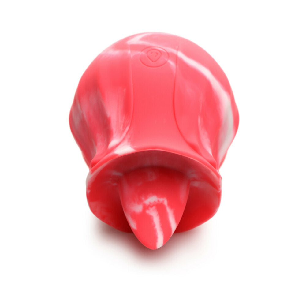 Gossip Tongue Tickler 10 Function Rechargeable Silicone Licking Rose Pink