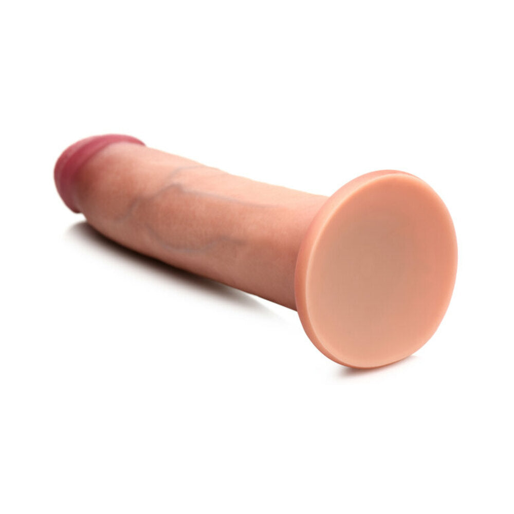 Jock Dual Density Silicone Dildo 8In Light