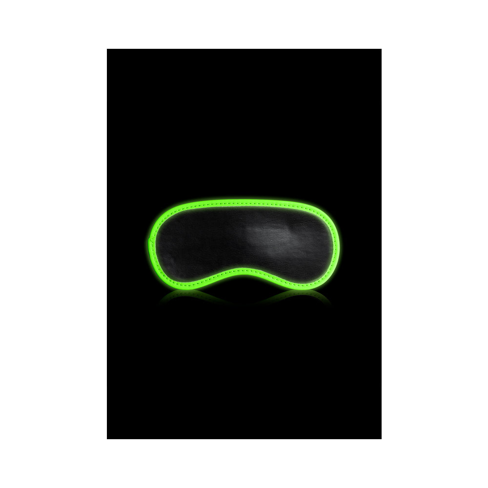 Ouch! Glow Eye Mask - Glow In The Dark - Green