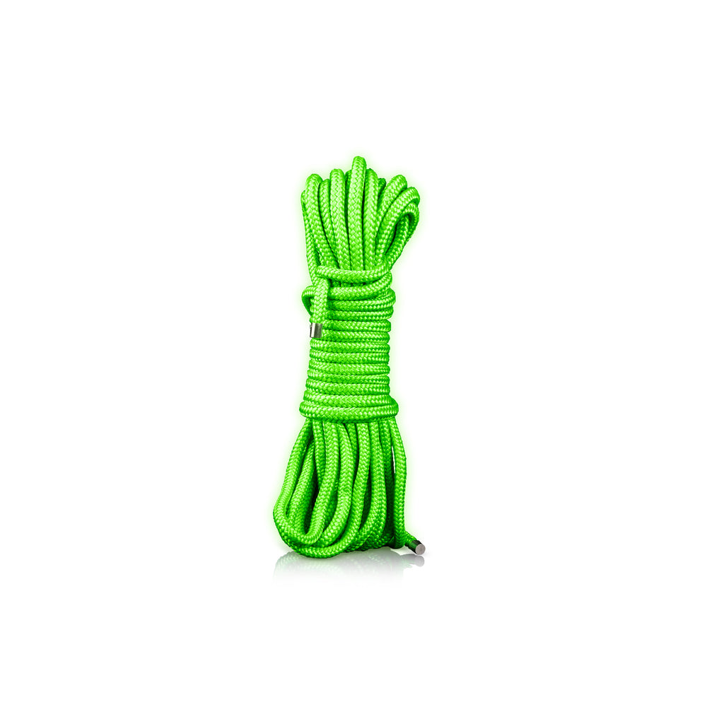 Ouch! Glow Rope - 10 M/16 Strings - Glow In The Dark - Green