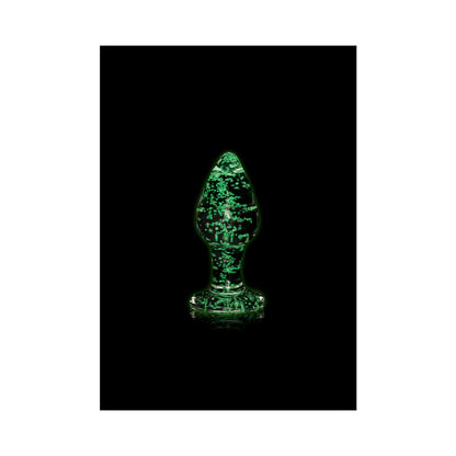 Ouch! Glow Glass Butt Plug - Glow In The Dark - Clear - Medium