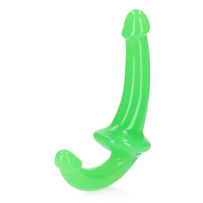 Realrock Glow In The Dark 6 In. Strapless Strap-On Dildo Neon Green