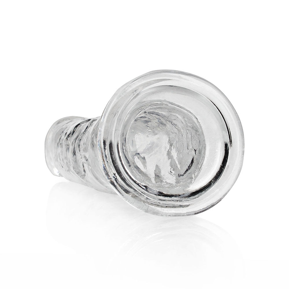 Realrock Crystal Clear Straight 10 In. Dildo Without Balls Clear