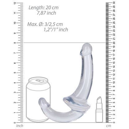 Realrock Crystal Clear 6 In. Strapless Strap-On Dildo Clear