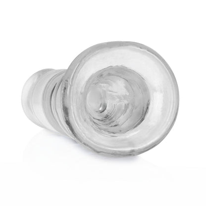 Realrock Crystal Clear Curvy 5.5 In. Dildo/Plug Clear